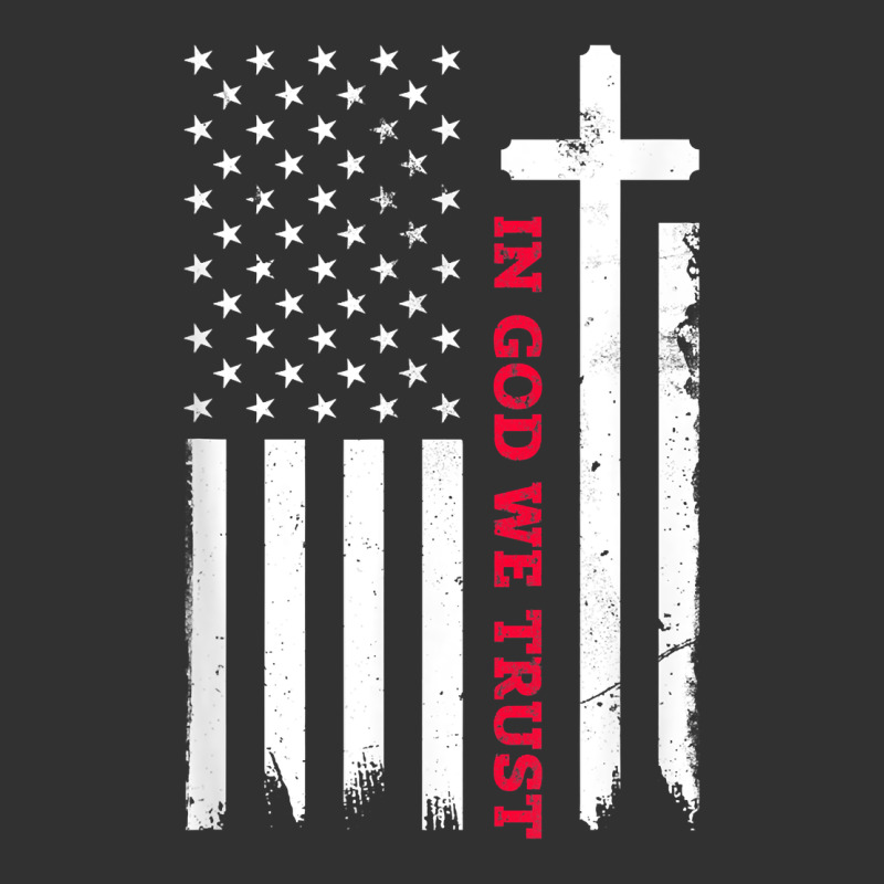 In God We Trust With Patriotic Vintage American Flag T Shirt Urban Heavy Tee by linhVisuals | Teevron