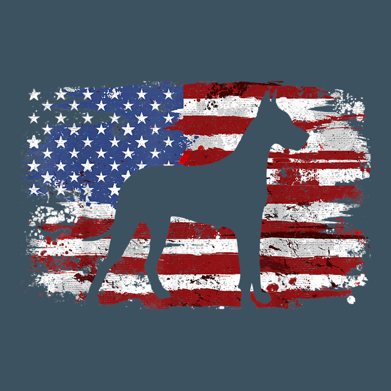 Great Dane Vintage American Flag T Shirt Urban Heavy Tee by linhVisuals | Teevron