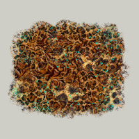 Leopard Leather Turquoise Background Heavyweight Hoodie | Teevron