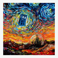 Van Gogh Never Saw Gallifrey Urban Heavy Tee | Teevron