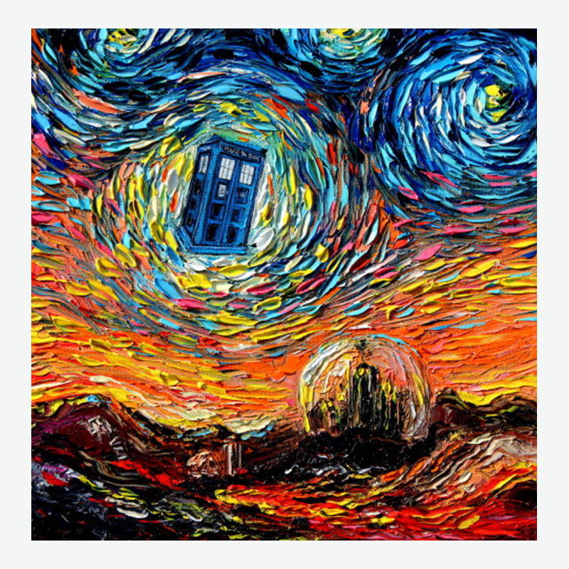 Van Gogh Never Saw Gallifrey Urban Heavy Tee by linhVisuals | Teevron