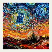Van Gogh Never Saw Gallifrey Urban Heavy Tee | Teevron