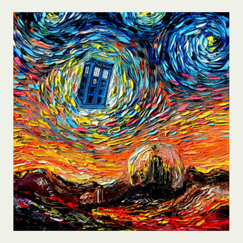 Van Gogh Never Saw Gallifrey Urban Heavy Tee by linhVisuals | Teevron
