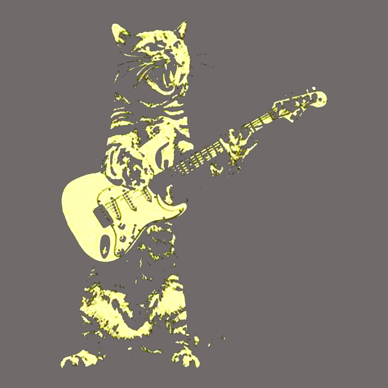 Cat Playing Guitar Urban Heavy Tee by linhVisuals | Teevron