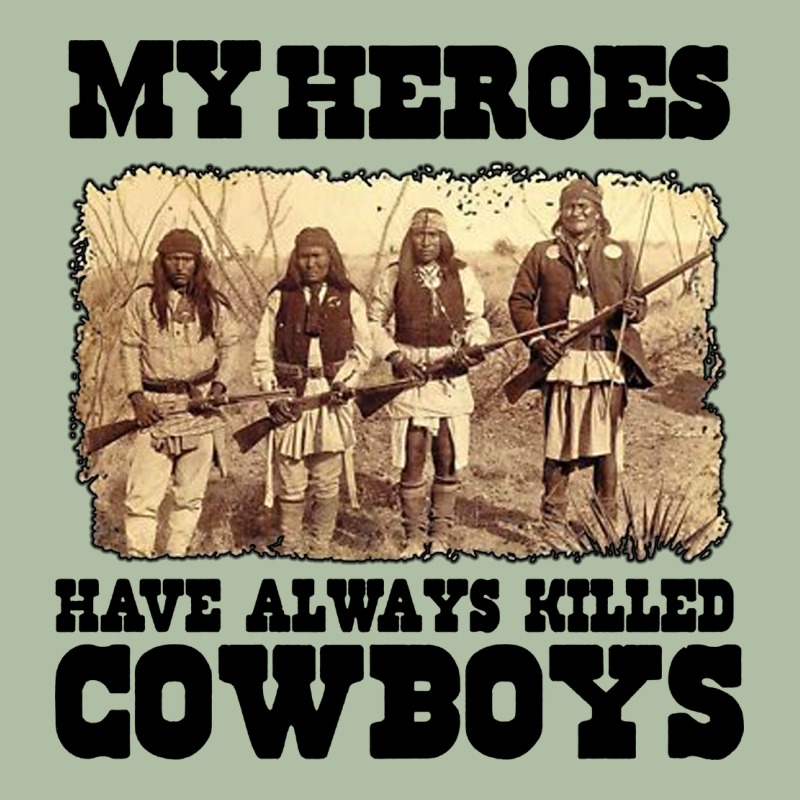 My Heroes Have Always Killed Cowboys Retro Urban Heavy Tee by linhVisuals | Teevron