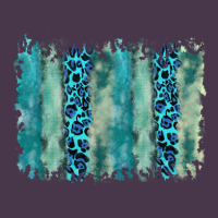 Turquoise Leopard Watercolor Brushstroke Background Heavyweight Hoodie | Teevron