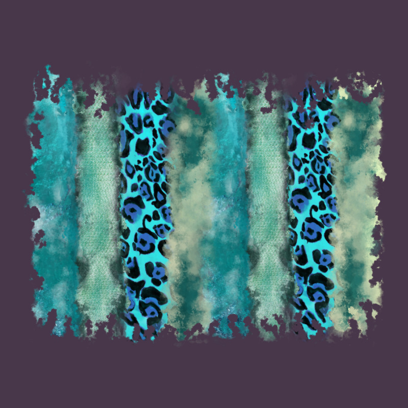 Turquoise Leopard Watercolor Brushstroke Background Heavyweight Hoodie by RanaPortraitStore | Teevron