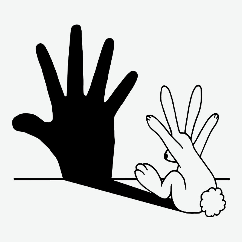 Rabbit Hand Shadow Urban Heavy Tee by linhVisuals | Teevron