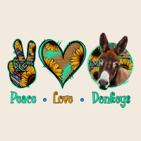 Peace Love Donkeys Zipper Hoodie | Teevron