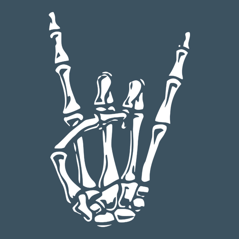 Rock On Skeleton Hand Urban Heavy Tee by linhVisuals | Teevron