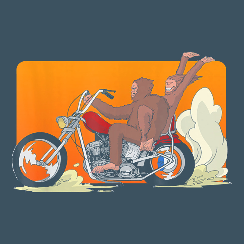 Bigfoot T  Shirt Bigfoot Riding Motorcycle For Biker Sasquatch Chick T Urban Heavy Tee by linhVisuals | Teevron