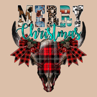 Merry Christmas Bull Skull Urban Heavy Tee | Teevron