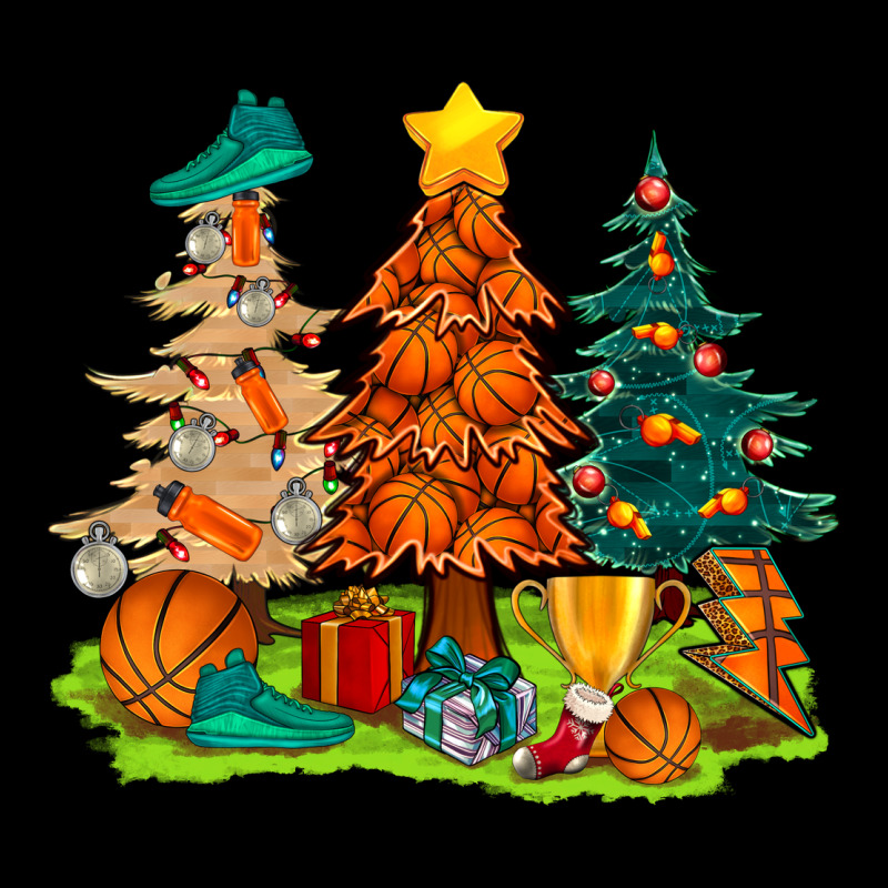 Christmas Basketball Trees Bbs Heavy Core Tee by BundleAndBundleShop | Teevron