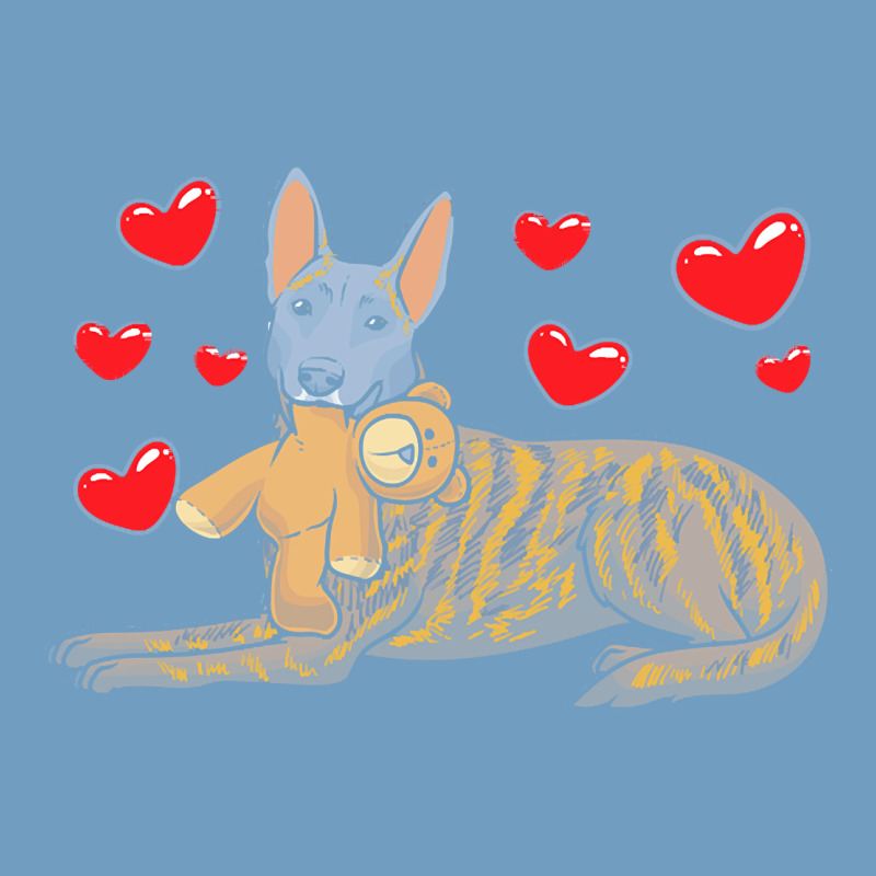 Dutch Shepherd Dog T  Shirt Dutch Shepherd Dog With Stuffed Animal And Urban Heavy Tee by linhVisuals | Teevron