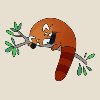 Red Panda Sleeping Urban Heavy Tee | Teevron