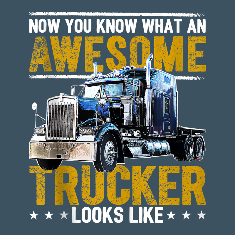 Awesome Trucker Big Rig Semi Trailer Truck Driver Gift Men Tank Top Urban Heavy Tee by linhVisuals | Teevron