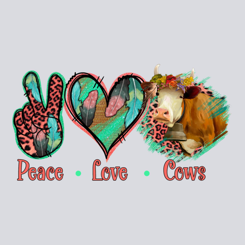 Peace Love Cows Zipper Hoodie by Jasminsmagicworld | Teevron