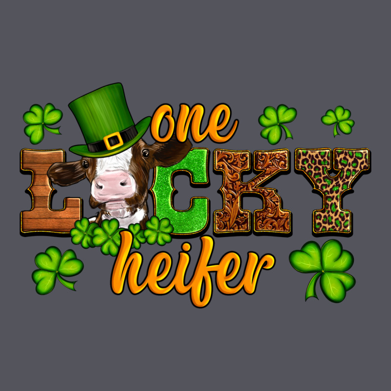 St Patricks One Lucky Heifer Baby Cow Vintage Hoodie by Artiststas | Teevron