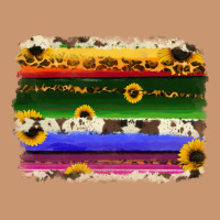 Serape Sunflowers Leopard Cowhide Background Heavyweight Hoodie | Teevron