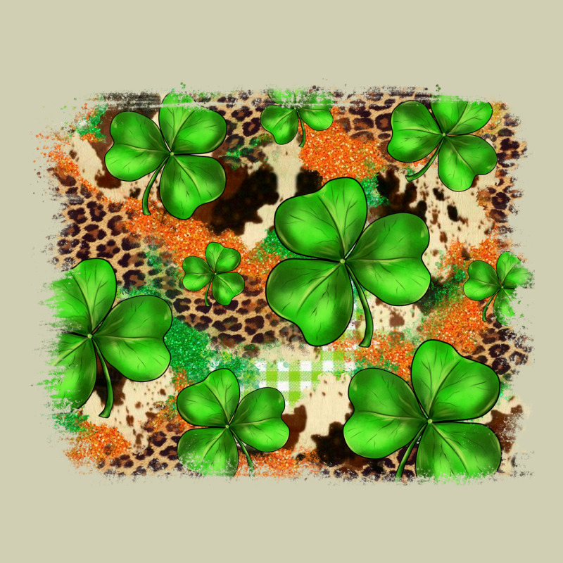 St.patricks Plaid  Green Glitter Cowhide  Leopard Heavy Core Tee by FaDigitalArtStudio | Teevron