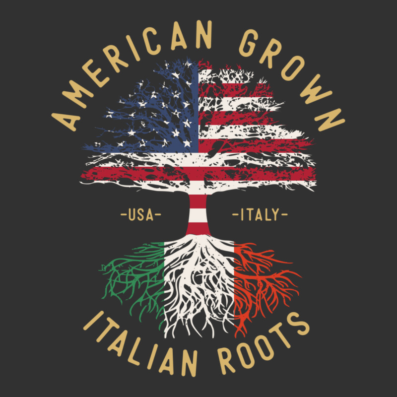 American Grown Italian Roots Italy Flag Vintage Tree Urban Heavy Tee by linhVisuals | Teevron