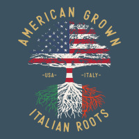 American Grown Italian Roots Italy Flag Vintage Tree Urban Heavy Tee | Teevron