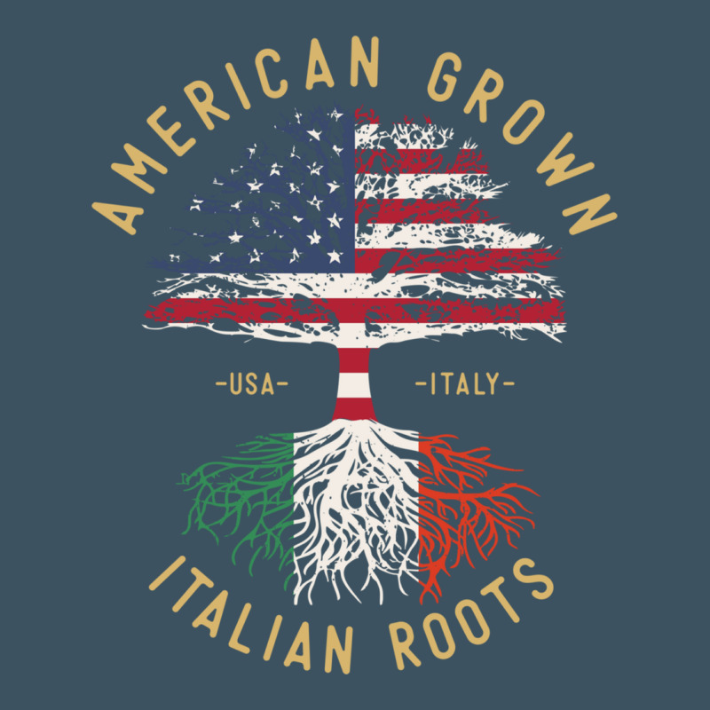 American Grown Italian Roots Italy Flag Vintage Tree Urban Heavy Tee by linhVisuals | Teevron