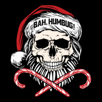 Bah Humbug Skull Santa Hat Christmas Funny Quote Urban Heavy Tee | Teevron