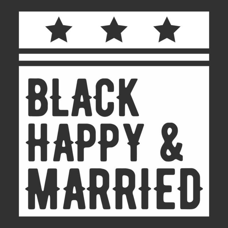 Black Happy & Married Funny Wedding Gifts Urban Heavy Tee by linhVisuals | Teevron