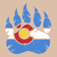 Colorado State Flag Bear Paw Print Pocket Place Urban Heavy Tee | Teevron