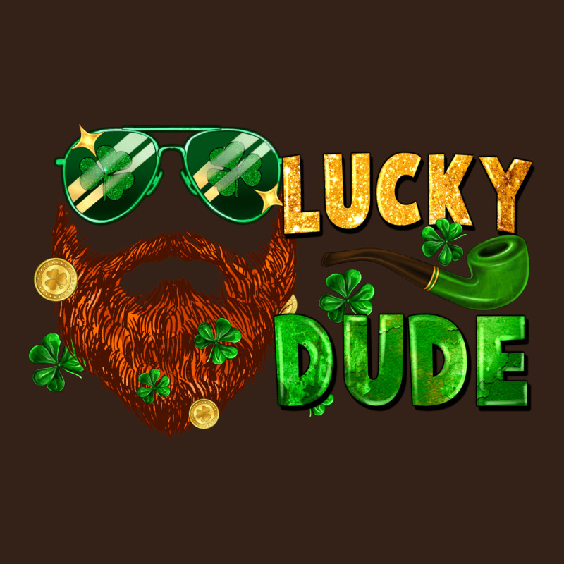 Lucky Dude Saint Patricks Bearded Man Heavy Core Tee by FaDigitalArtStudio | Teevron