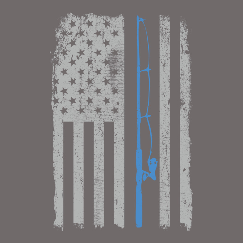 Fishing American Flag Vintage Fishing Rod Patriotic 4ht Of July Gift F Urban Heavy Tee by linhVisuals | Teevron