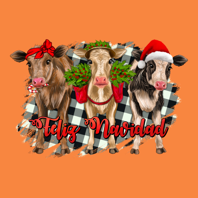 Feliz Navidad Heifers Front View Premium Sweatshirt by RanaPortraitStore | Teevron