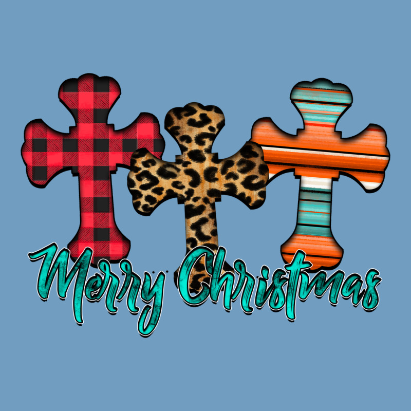 Merry Christmas Cross Urban Heavy Tee by CowhideDigitalArt | Teevron
