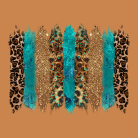 Glitter Turqoise Leopard Tooled Leather Background Heavyweight Hoodie | Teevron