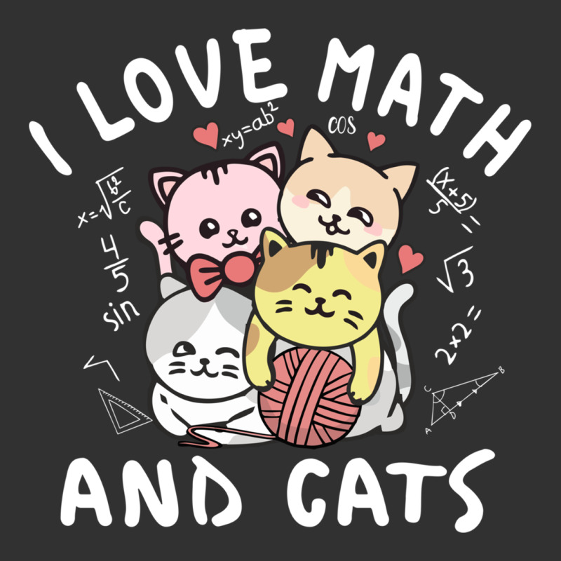 I Love Math And Cats Mountain Heart Mathematics Lover Gifts Cute And F Urban Heavy Tee by linhVisuals | Teevron