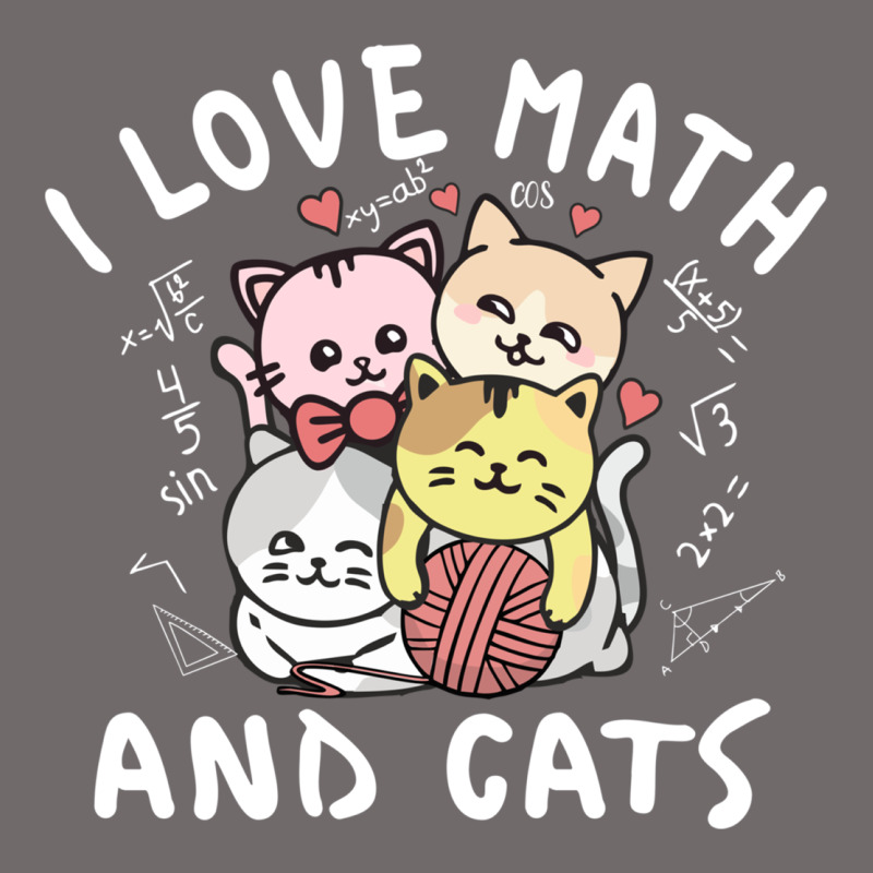 I Love Math And Cats Mountain Heart Mathematics Lover Gifts Cute And F Urban Heavy Tee by linhVisuals | Teevron