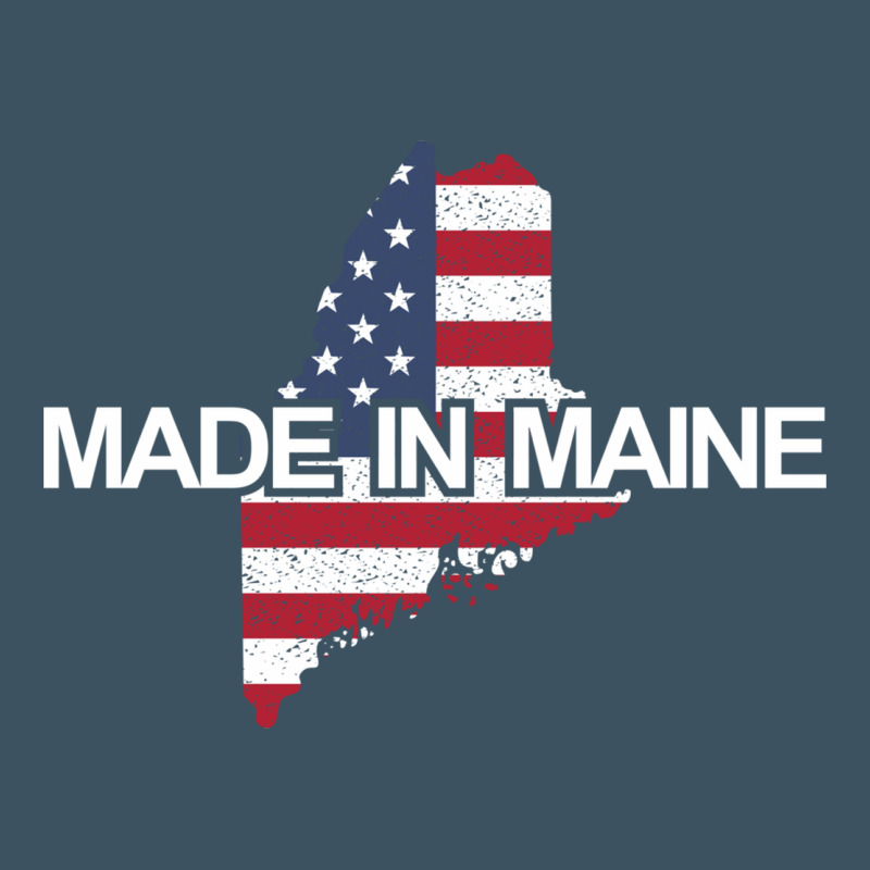 Made In Maine American Flag Funny Patriotic State Lover Gift Urban Heavy Tee by linhVisuals | Teevron