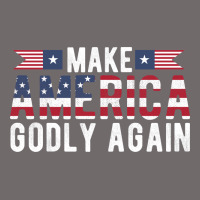 Make America Godly Again American Flag Letters Christian Quote Urban Heavy Tee | Teevron