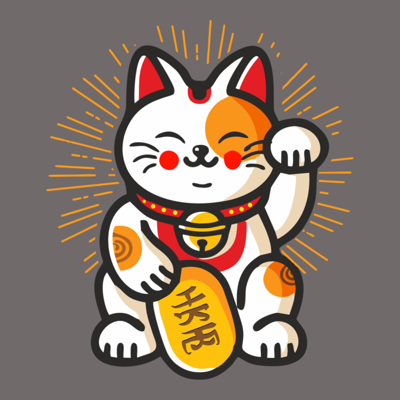 Maneki Neko Lucky Cat Money Feline Japanese Good Luck Charm Kitten Gif Urban Heavy Tee by linhVisuals | Teevron