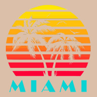 Miami 80s Sunset Urban Heavy Tee | Teevron