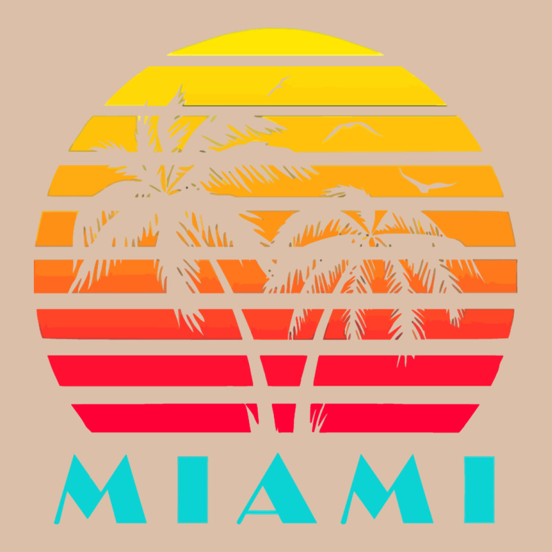 Miami 80s Sunset Urban Heavy Tee by linhVisuals | Teevron