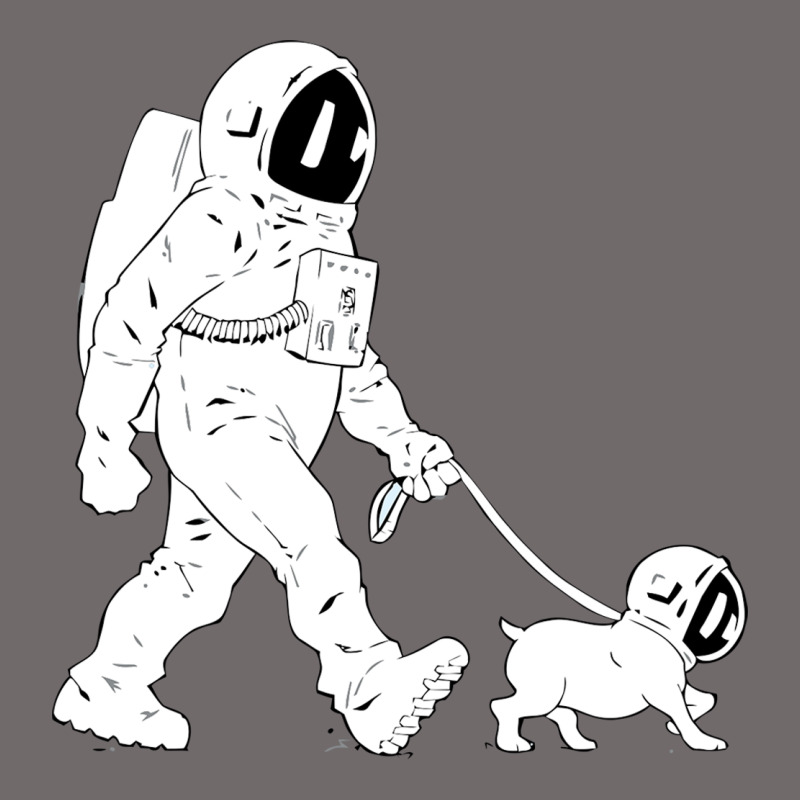 Walking The Dog Astronaut Urban Heavy Tee by linhVisuals | Teevron