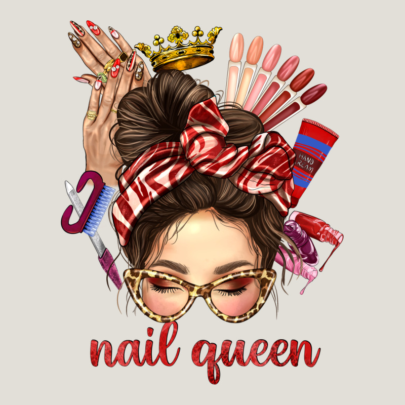 Nail Queen Messy Bun With Crown Bbs Heavy Core Tee by BundleAndBundleShop | Teevron