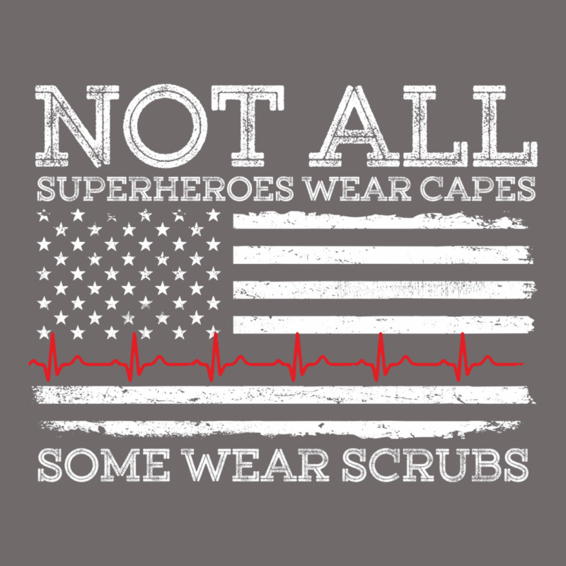 Nurses Not All Superheroes Wear Caps Some Wear Scrubs Nurse Supportive Urban Heavy Tee by linhVisuals | Teevron