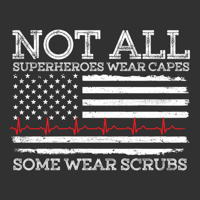 Nurses Not All Superheroes Wear Caps Some Wear Scrubs Nurse Supportive Urban Heavy Tee by linhVisuals | Teevron
