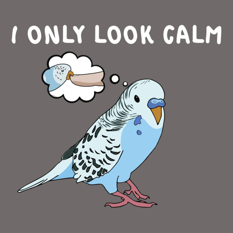 Parakeet Bird Biting Finger Funny I Only Look Calm Urban Heavy Tee by linhVisuals | Teevron