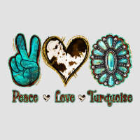 Peace Love Turquoise Premium Hoodie | Teevron