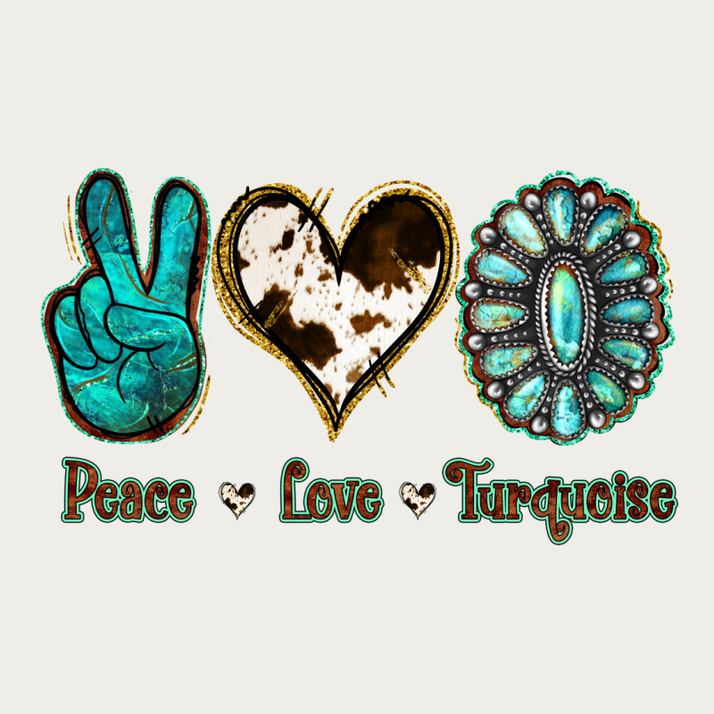 Peace Love Turquoise Zipper Hoodie by Jasminsmagicworld | Teevron