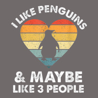 I Like Penguins And 3 People Vintage Urban Heavy Tee | Teevron